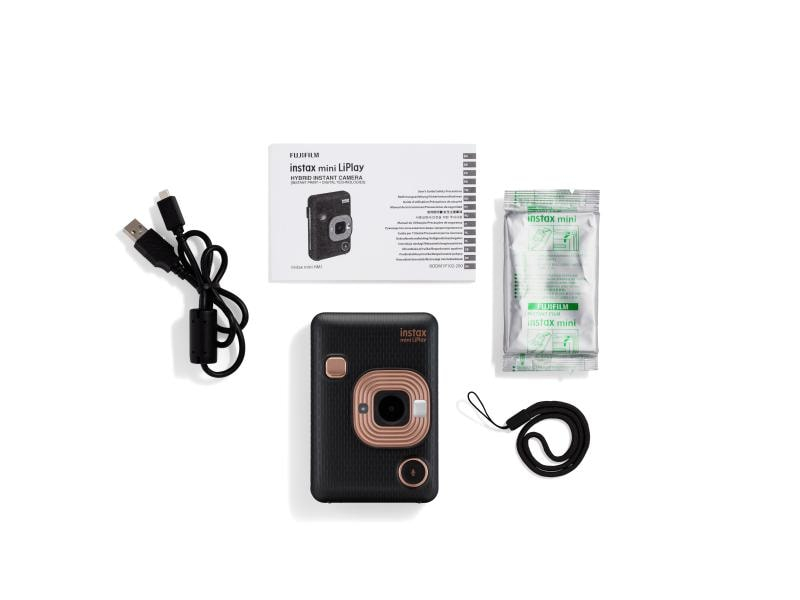 Fujifilm Fotokamera Instax Mini LiPlay, Bildgrösse: 62 x 46 mm, Elegant Black