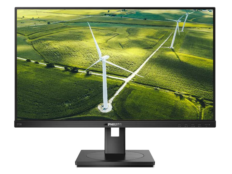 Philips Monitor 272B1G/00, 27 Zoll LED, 1920 x 1080 Pixel Full HD, 16:9, DVI VGA HDMI USB, Schwarz