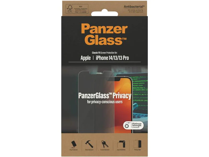 Panzerglass Displayschutz Classic Fit Privacy iPhone 14