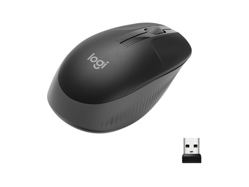 M190 FULL-SIZE WIRELESS MOUSE CHARCOAL EMEA                    IN  NMS IN WRLS