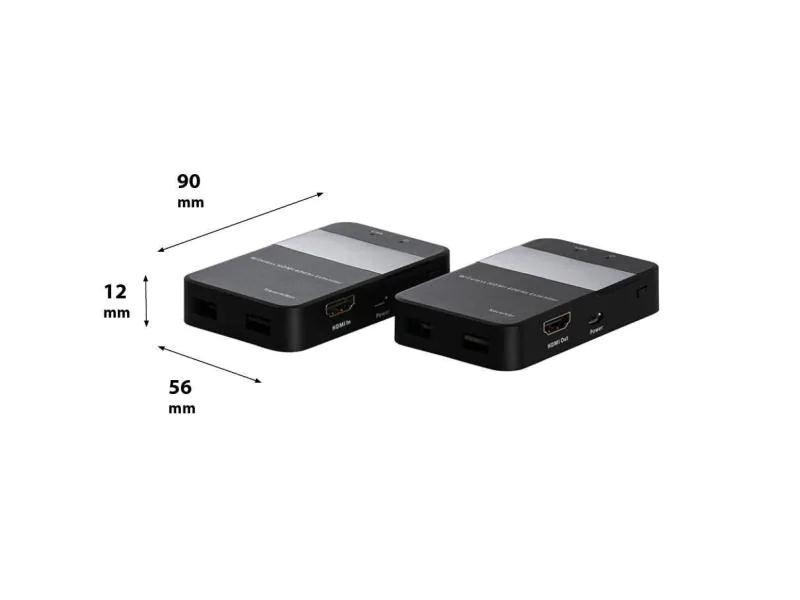 Celexon Wireless Extender WHD30M, Übertragungsart: WLAN, Anschluss Seite A: HDMI, Anschluss Seite B: HDMI