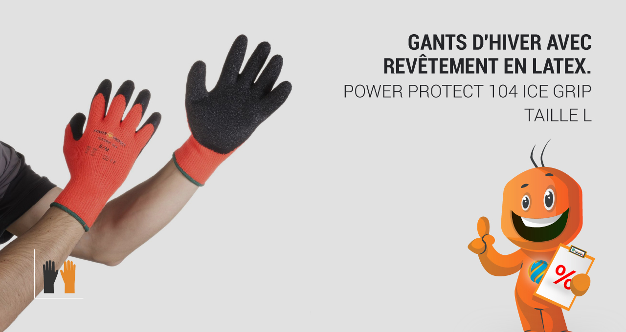 Gants d'hiver avec revêtement en latex