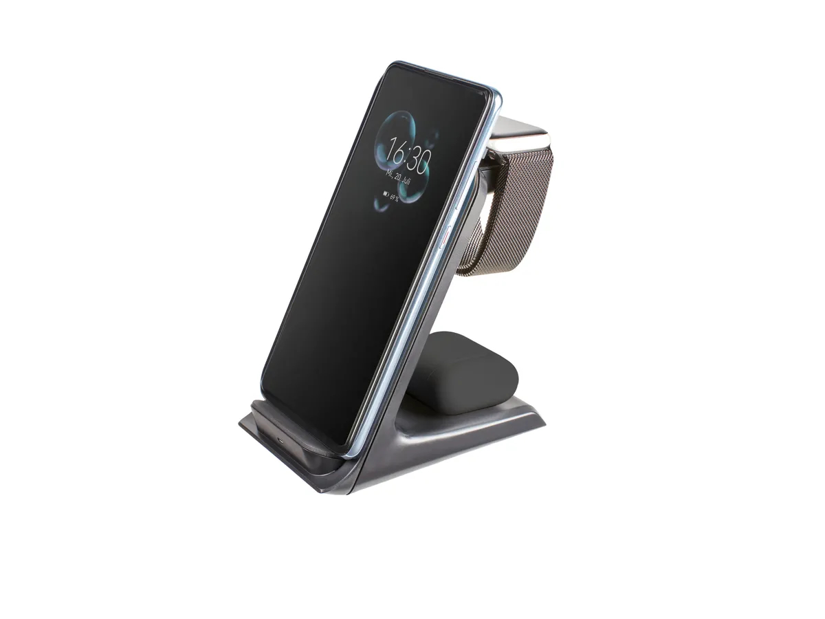 INTENSO Wireless Charging Stand BS13 7410621 Qi-certified, 3 in 1 black