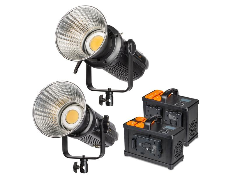 Walimex Pro Dauerlicht LED Niova 350W/500W Plus Daylight Set, Studioblitzanlagen Umfang: 1x Dauerlicht