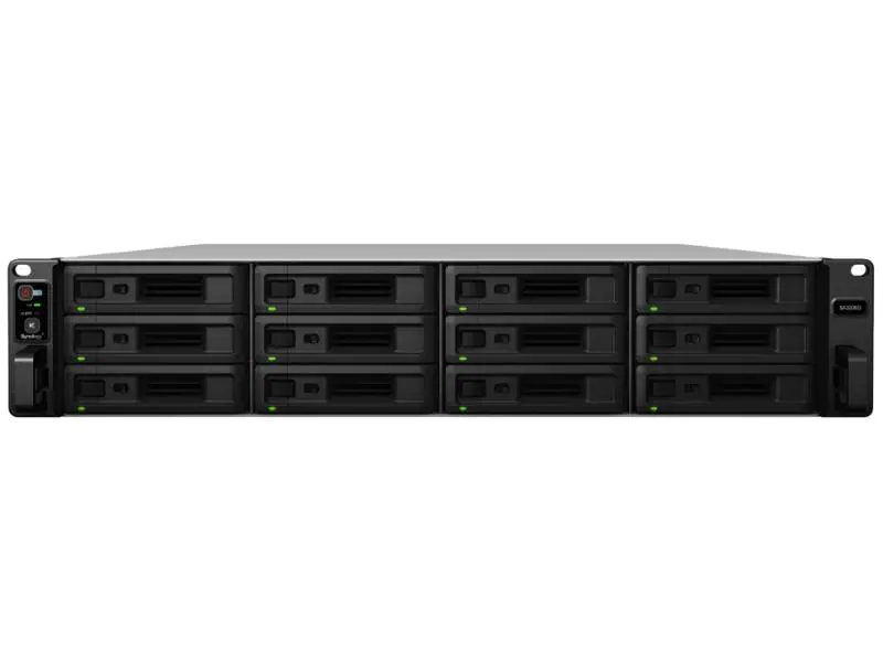 Synology NAS SA-Serie SA3200D, 12-bay Aktiv-Passiv-Dual-Controller, Anzahl Laufwerkschächte: 12 ×, Schacht abschliessbar, Speicherkapazität: 0 TB, Arbeitsspeicher erweiterbar, Schnittstellen: RJ-45 (Ethernet), RAID, Hot-Swap Unterstützung, Anzahl Fest