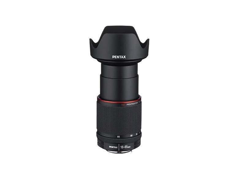 Pentax -DA HD 16-85mm f/3.5-5.6 ED DC WR Widerstandsfähigkeit: Staubgeschützt, Spritzwasserdicht, Objektivtyp: Standard, Filterdurchmesser: 72 mm, Brennweite Min.: 16 mm, Brennweite Max.: 85 mm, Kompatible Kamerahersteller: Pentax, Bildsensorstandard: A