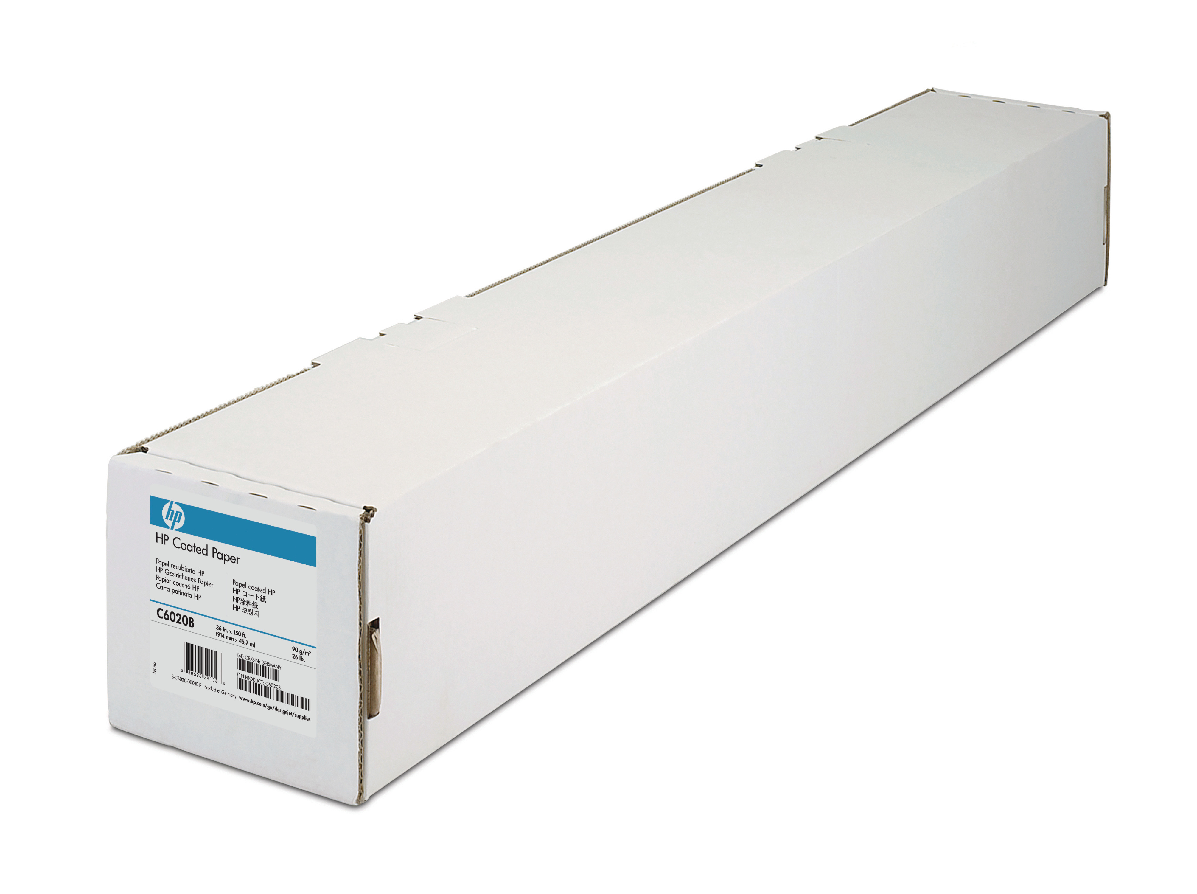 HP Papier gestrichen 90g 45m C6019B DesignJet 5000 24 Zoll