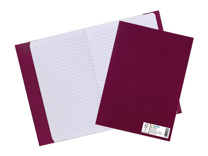 HERMA Einbandpapier A5 Weinrot, Produkttyp Bucheinbandprodukte: Einbandpapier, Detailfarbe: Weinrot