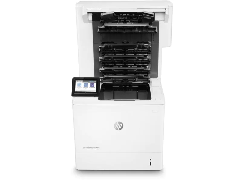 Hewlett-Packard HP LaserJet Enterprise M611dn, Schwarzweiss Laser Drucker, A4, 61 Seiten pro Minute, Drucken, Duplex und WLAN