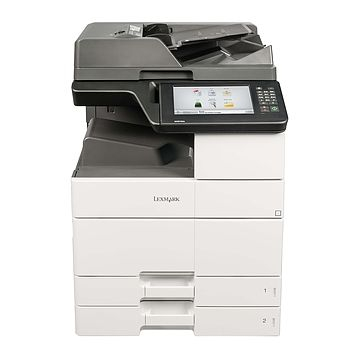 Lexmark MX910dxe, Schwarzweiss Laser Drucker, A3, 45 Seiten pro Minute, Drucken, Scannen, Kopieren, Fax, Duplex