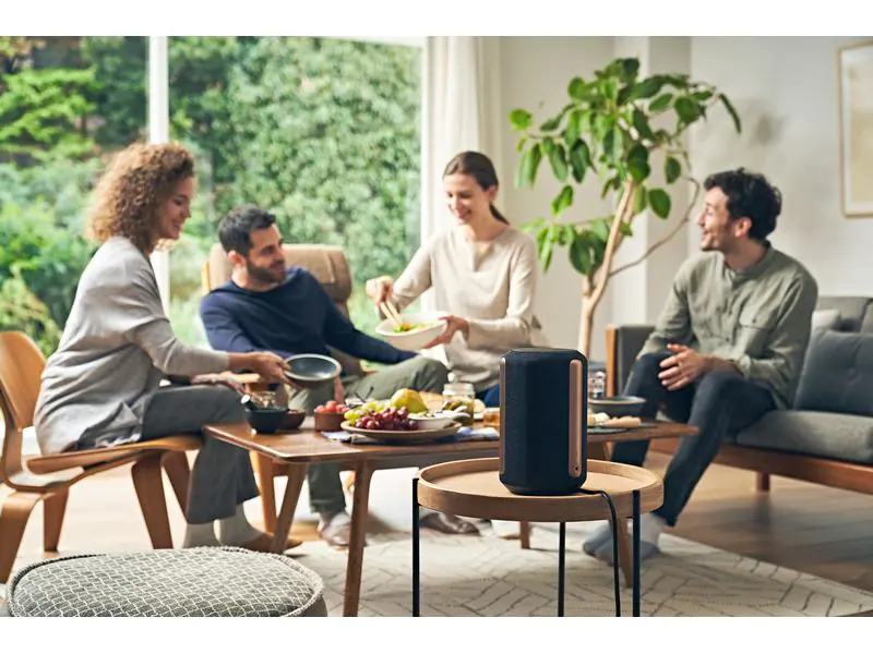 Sony Smart Speaker SRS-RA3000 Schwarz, Typ: Smart Speaker, Radio Tuner: Kein Tuner, Verbindungsmöglichkeiten: 3,5 mm Klinke, Bluetooth, WLAN, Ausstattung: WLAN, Spotify Connect, App-kompatibel, Sprachsteuerung, Chromecast built-in, Equalizer, Detailfarbe