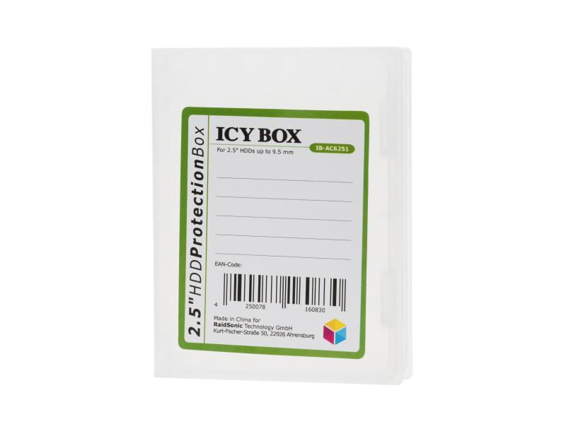 ICY BOX Schutzgehäuse IB-AC6251 2.5", Zubehörtyp: Aufbewahrung