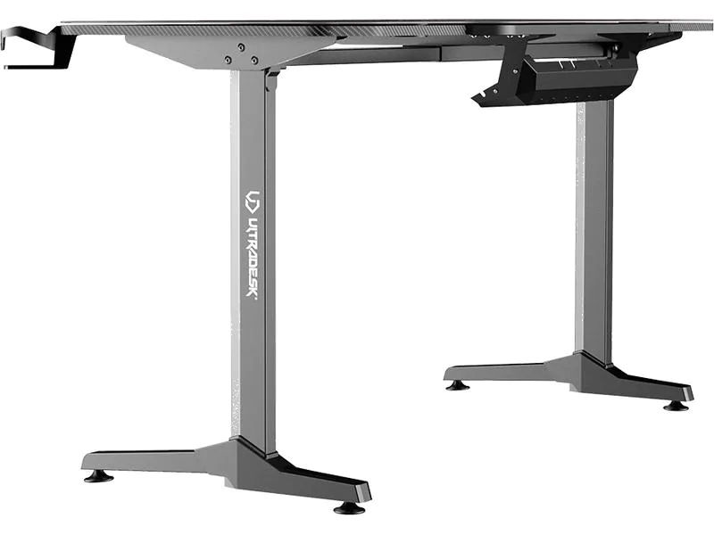 Ultradesk Gaming Tisch Frag Weiss, Beleuchtung: Nein, Höhenverstellbar: Nein, Detailfarbe: Weiss, Material: Stahl