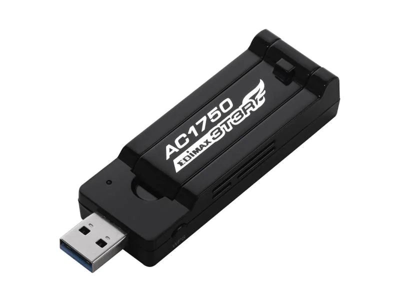 Edimax WLAN-AC USB-Stick EW-7833UAC, Antennenanschluss: Kein externer Anschluss, Antennengewinn Max.: 2 dBi, Anzahl WLAN Streams: 3x3 MiMo, Formfaktor: Extern, Frequenzband: 2.4 GHz, 5 GHz, Höhe Slot-Blech: Extern