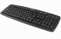 VALUKEYBOARD BLACK UK USB Value Keyboard, black  NMS