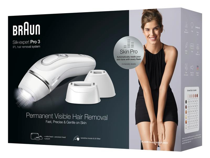 Braun IPL-Haarentferner Silk-Expert Pro 3 PL3230 IPL, Technologie Haarentferner: IPL, Anzahl Lichtimpulse: 100, Körperbereich: Alle Körperbereiche