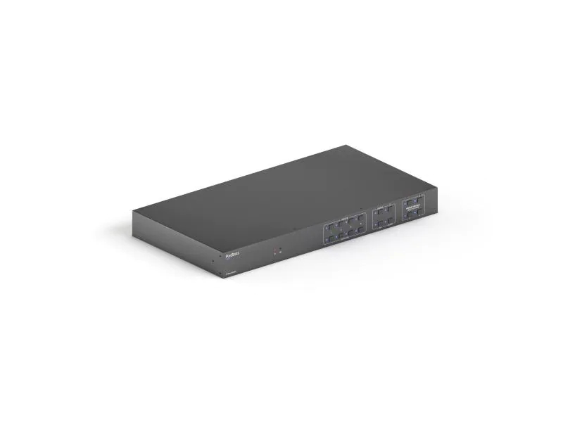 PureTools Matrix Switcher PT-MA-HD44DA HDMI, Stromversorgung: 24 V, Max. Auflösung: 3840 x 2160 (Ultra HD 4K), Anzahl Eingänge: 4 ×, Anzahl Ausgänge: 4 ×, Eingänge: 3.5 mm Klinke, RJ-45, HDMI, USB-A, 3 Pin Phoenix, Ausgänge: HDMI, Toslink, Cinch