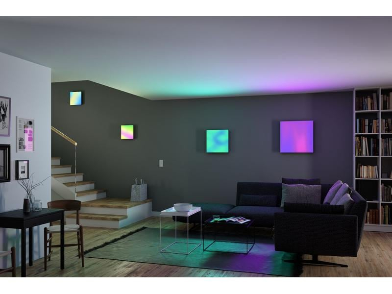 Paulmann Deckenleuchte LED Panel Velora Rainbow, 31 W, RGBW, Weiss, Leuchten Kategorie: Panel, Betriebsart: Netzbetrieb, Lampensockel: LED fest verbaut, Farbtemperatur Kelvin: 3000 bis 6500 K, Dimmbar: dimmbar, Farbwiedergabeindex CRI: 80