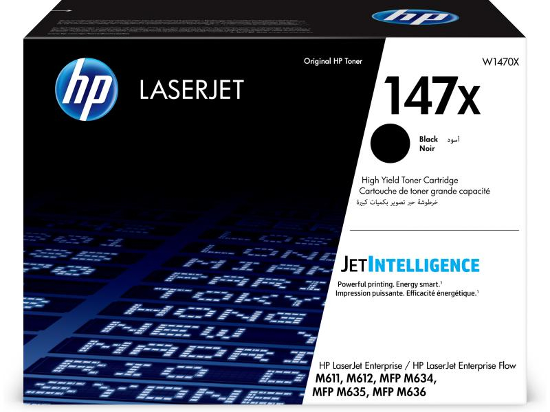 HP Toner-Modul 147X schwarz W1470X LJ Enterprise M611 25'200 S.