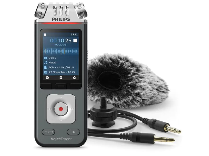 Philips Portable Recorder Digital Voice Tracer DVT7110, Produkttyp: Stereo Recorder