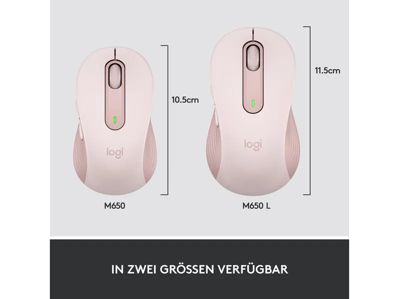 Logitech Maus Signature M650 Rosa