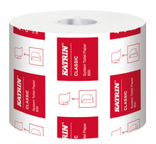 Toilettenpapier KATRIN CLASSIC System Toilet 800 | weiss | 2-lagig | 800 Coupons Weiches, effektives Qualitäts-Toilettenpapier
