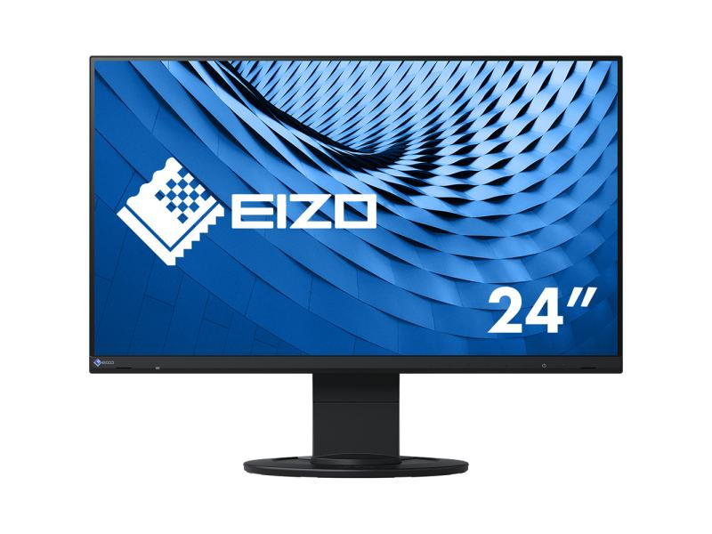 EIZO Monitor EV2460-Swiss, 23.8 Zoll LED, 1920 x 1080 Pixel Full HD, 16:9, DVI VGA HDMI, Schwarz