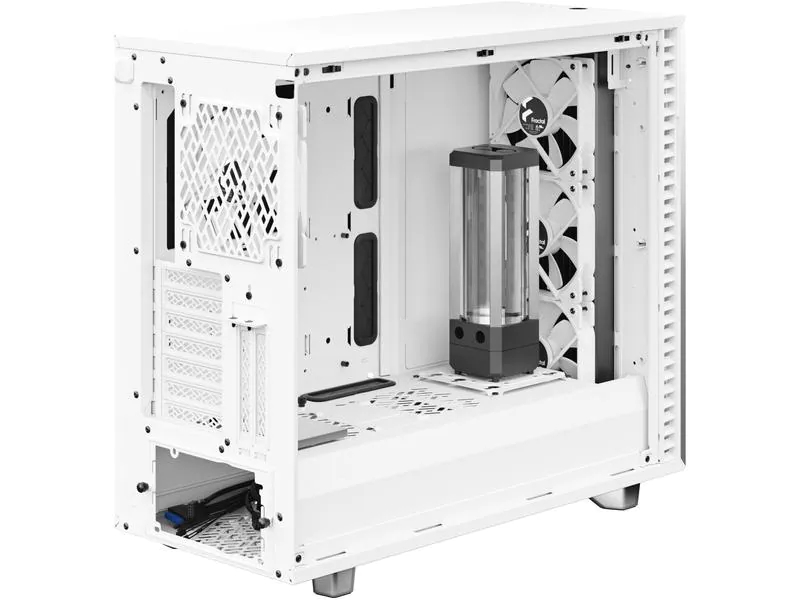 Fractal Design PC-Gehäuse Define 7 Weiss, Unterstützte Mainboards: E-ATX, ATX, Mini-ITX, Micro-ATX, Gehäuse Bauart: Mid-Tower, Detailfarbe: Weiss, Anzahl Lüfterplätze: 9, Sichtfenster: Nein, Netzteil vorinstalliert: Nein