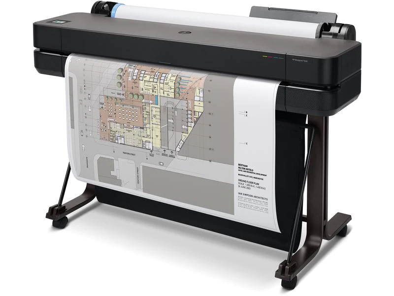 HP Grossformatdrucker DesignJet T630 - 36", Druckertyp: Farbig, Verbindungsmöglichkeiten: LAN, USB, WLAN, Drucktechnik: Tintenstrahl, Total Fassungsvermögen Papierzuführungen: 1 Rolle/n, Funktionen: Drucken, Anzahl Papierzuführungen (integriert): 1