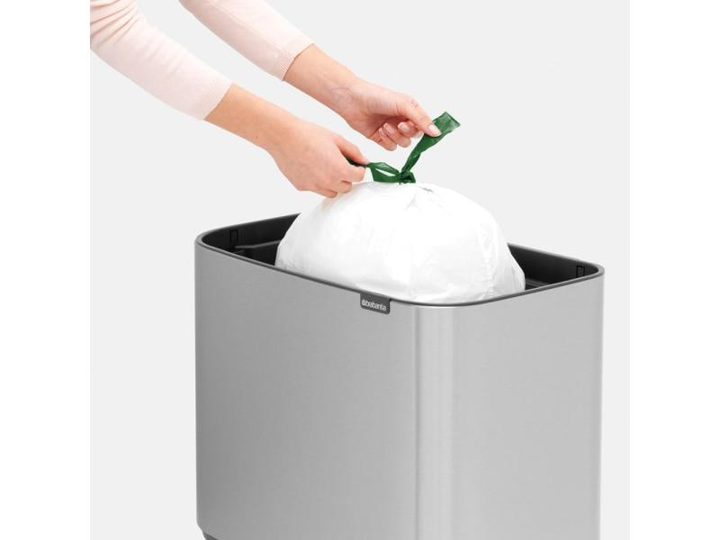 Brabantia Recyclingbehälter Bo Touch Bin 36 l, Silber