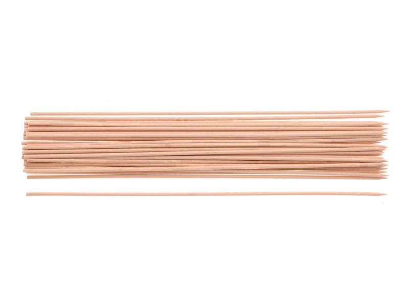 Glorex Holzartikel Ø 2.5 mm Holzspiesse, 50 Stück, Breite: 2.5 mm, Höhe: 25 cm, Länge: 2.5 mm, Produkttyp: Holzspiess