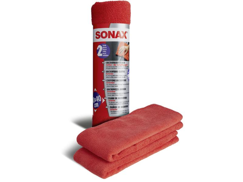 Sonax Mikrofasertuch 40 x 40 Aussen, 2 Stück, Set: Nein, Zubehörtyp: Mikrofasertuch