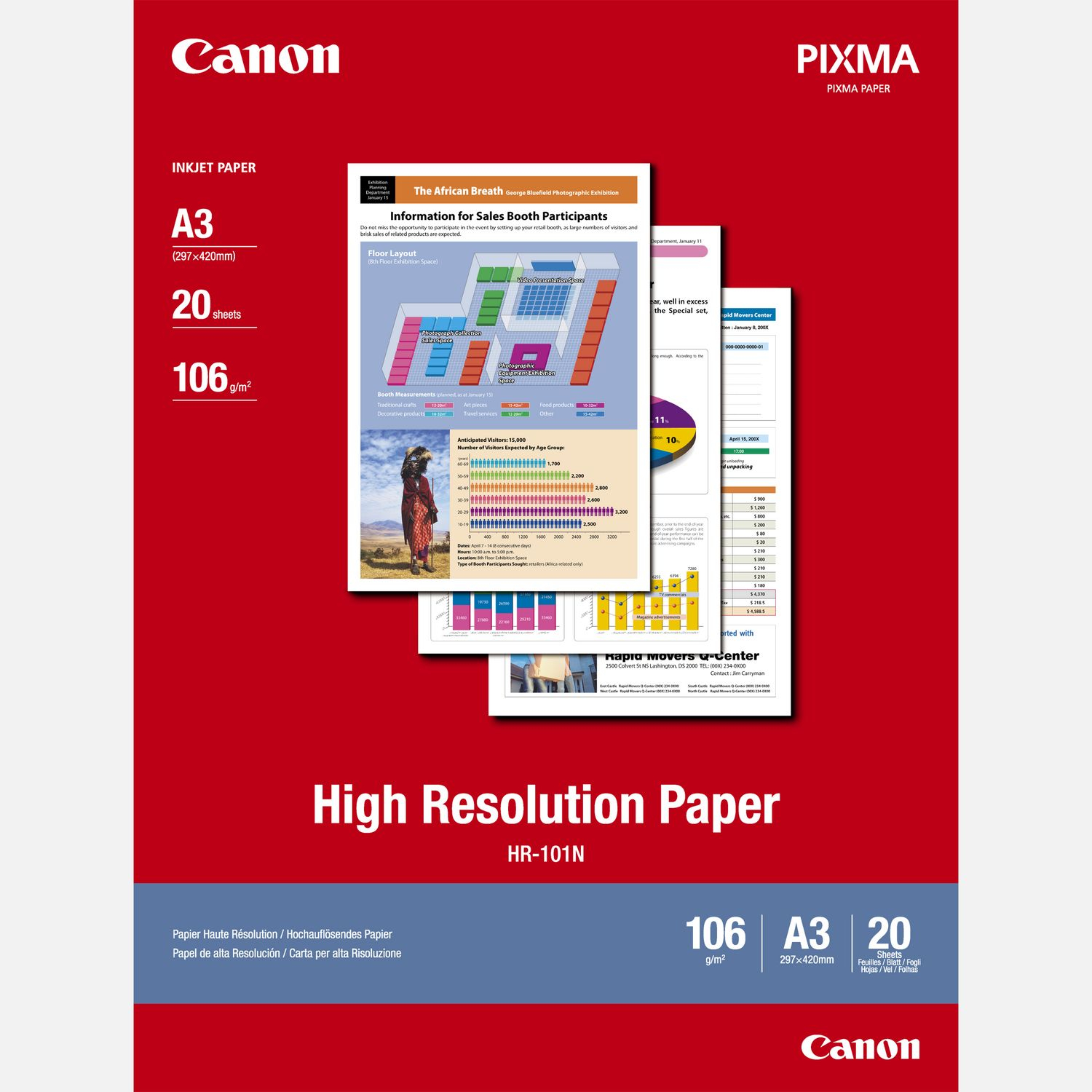 CANON HR-101 high resolution Paper inkjet A3