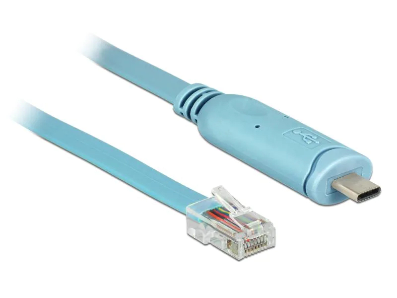 Delock Konsolenkabel USB-C - RJ45 RS-232, Cisco kompatibel, 3m, Zubehörtyp: Konsolenkabel