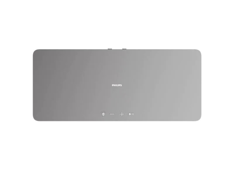 Philips Smart Speaker TAW6505/10 Silber, Typ: Smart Speaker, Radio Tuner: Internetradio, Verbindungsmöglichkeiten: WLAN, 3,5 mm Klinke, Bluetooth, Ausstattung: Sprachsteuerung, Chromecast built-in, AirPlay 2, WLAN, Spotify Connect, Tidal, LED-Beleuchtung