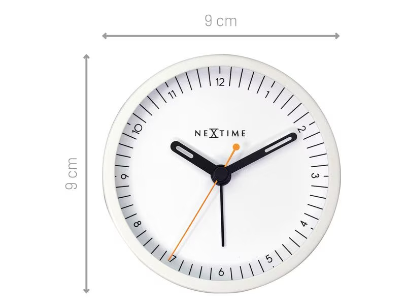 NeXtime Klassischer Wecker Small Weiss