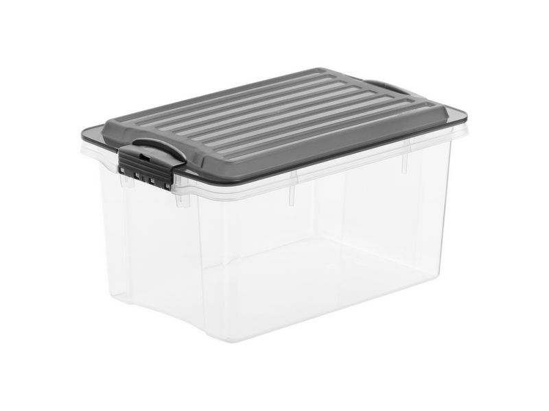 Rotho Aufbewahrungsbox COMPACT A5 / 4.5 Liter Anthrazit Volumen: 4.5 l, Breite: 185 mm, Material: Kunststoff, Tiefe: 270 mm, Höhe: 150 mm, Produkttyp: Aufbewahrungsbox, Verpackungseinheit: 1 Stück