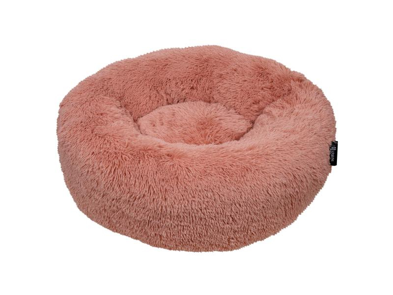 District 70 Hunde-Bett Fuzz, Pink, L, Breite: 80 cm, Länge: 80 cm, Detailfarbe: Pink, Produkttyp: Bett