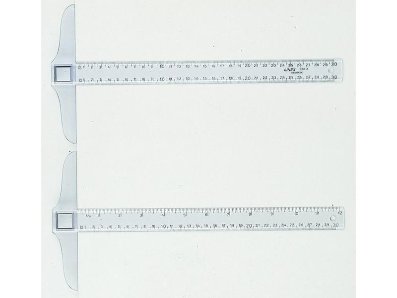 Linex Lineal-Set Zeichenschiene 30 cm, transparent, Länge: 30 cm, Kantentyp: Facette, Material: Kunststoff, Detailfarbe: Transparent, Masseinheiten: mm, Griff: Kein