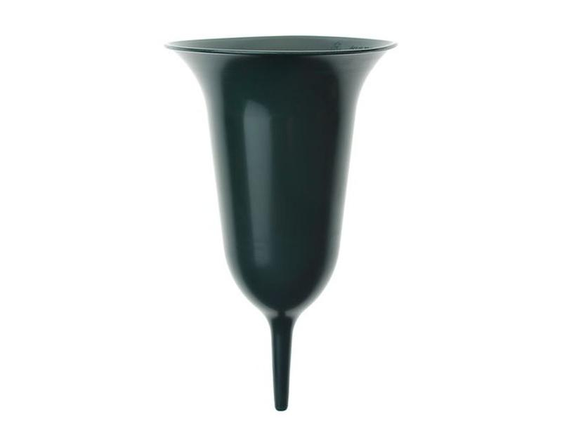 Opiflor Grabvase Tuba, 25 cm Dunkelgrün, Höhe: 25 mm, Material: Kunststoff, Farbe: Dunkelgrün