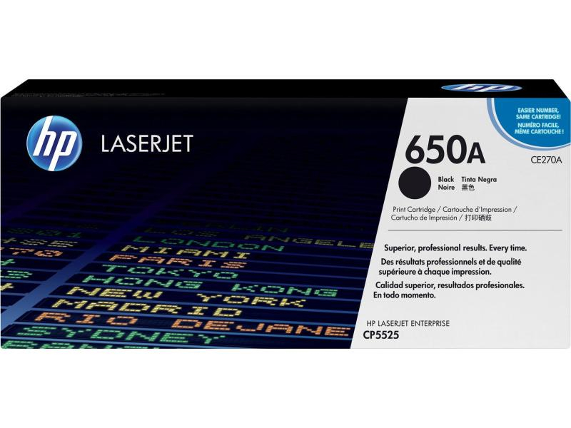 HP Toner-Modul 650A schwarz CE270A Color LJ CP5520 13'500 Seiten