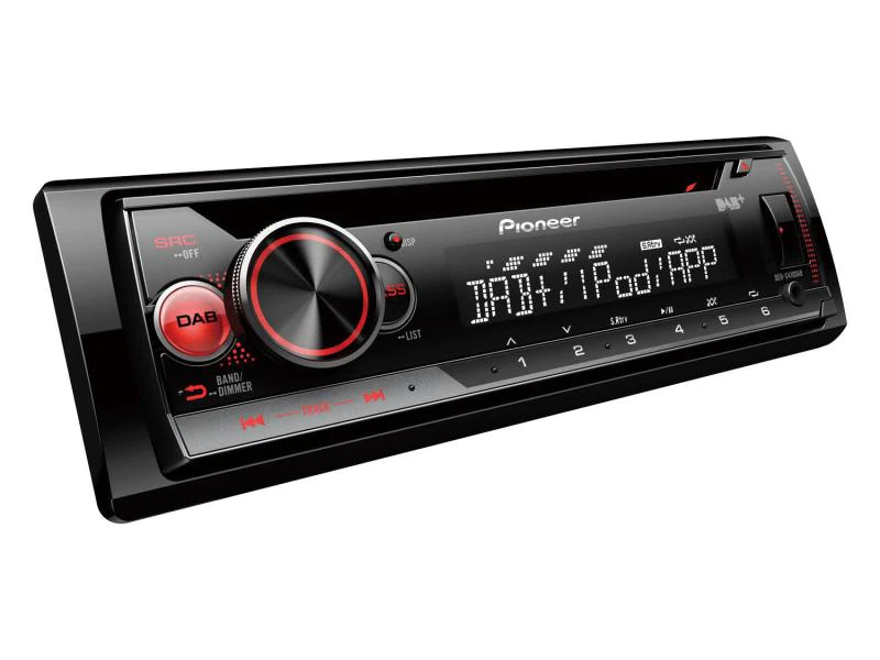 Pioneer Autoradio DEH-S410DAB 1 DIN, Optisches Laufwerk: CD-Player, Verbindungsmöglichkeiten: USB, Radio Tuner: DAB+, Frontanschlüsse: 3.5 mm Klinke; 1x USB 2.0, Autoradio Einbaugrösse: 1 DIN, Smartphone Integration: Für Android Phone; Für iPhone und