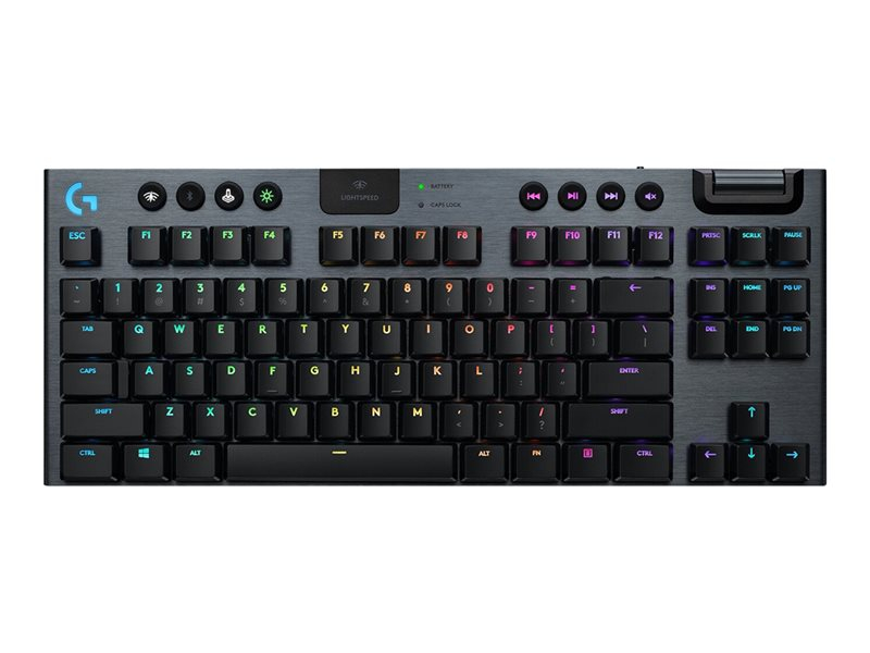 G915 TKL Tenkeyless LIGHTSPEED Wireless RGB Mechanical Gaming Keyboard - GL Linear - CARBON - FRA
