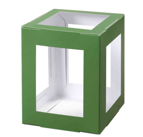 folia Mini-Laternen-Zuschnitt, 100 x 100 x 120 mm, grün