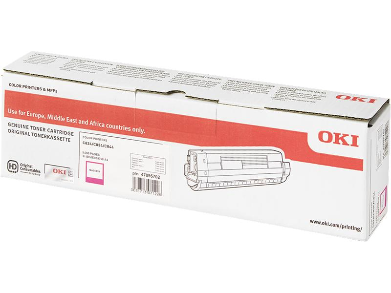 OKI Toner magenta 47095702 C824/834/844 5'000 Seiten