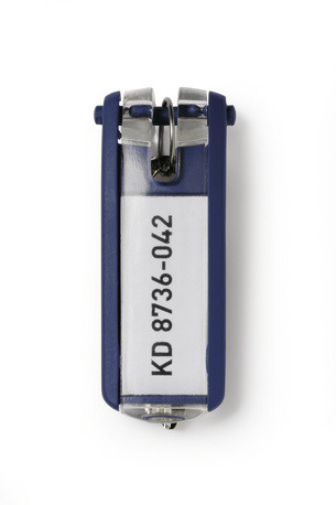 DURABLE Schlüsselanhänger KEY CLIP 195707 dunkelblau 6 Stück
