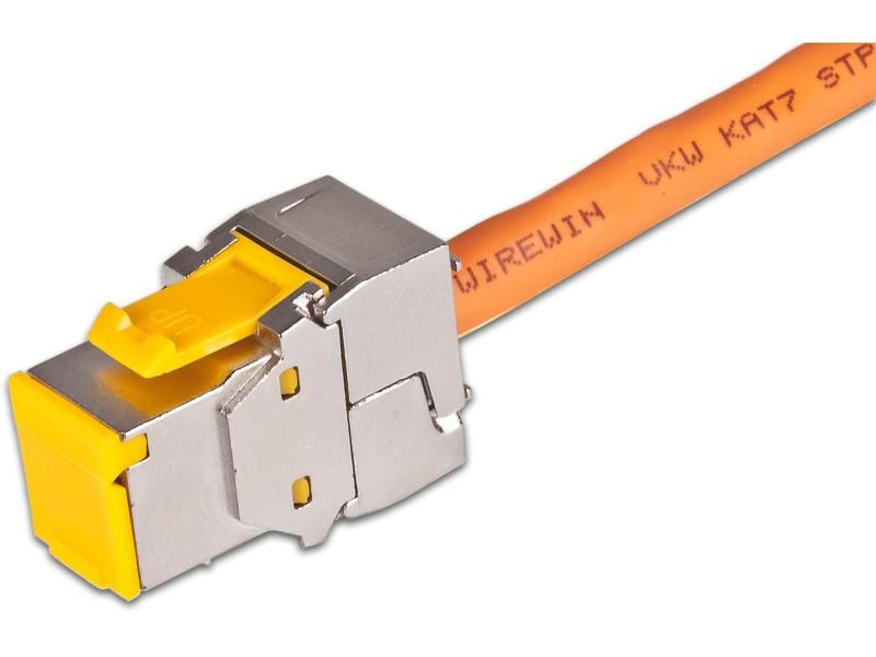 Wirewin Keystone-Modul Cat.6A STP EA, Modultyp: Keystone, Anschluss Front: Buchse RJ-45, Anschluss Rück: Klemmen, Medientyp: Netzwerk, Schirmung: Ja, Farbe: Silber