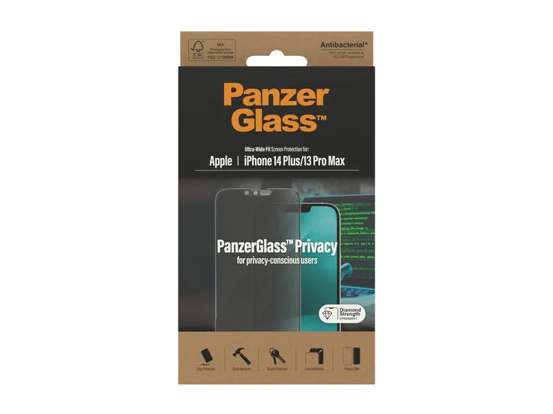 Panzerglass Displayschutz Ultra Wide Fit Privacy iPhone 14 Plus