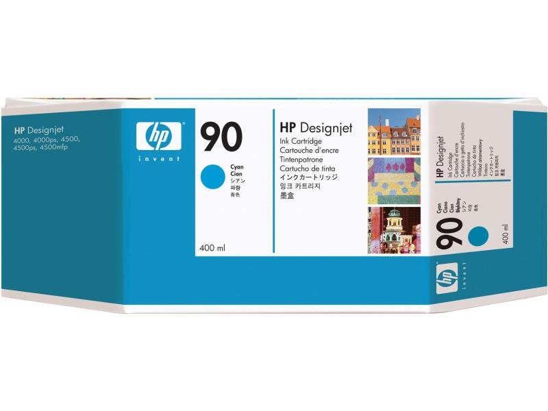 HP Tintenpatrone 90 cyan C5061A DesignJet 4000 400ml