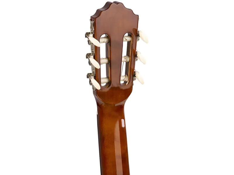 MAX Konzertgitarre SoloArt Set Dark Natural, Ausführung: Rechtshänder, Decke: Linde, Saitenanzahl: 6-Saiter, Griffbrett: Ahorn, Mensur: 4/4 / 63 - 65 cm